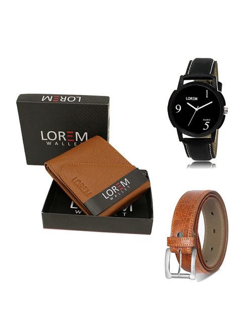 belt, wallet & watch gift combo - 19355692 - Very Small Image - 1