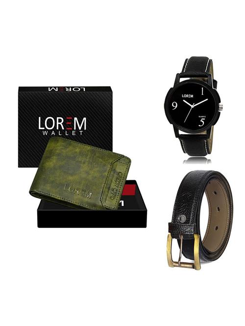 belt, wallet & watch gift combo - 19359368 - Very Small Image - 1