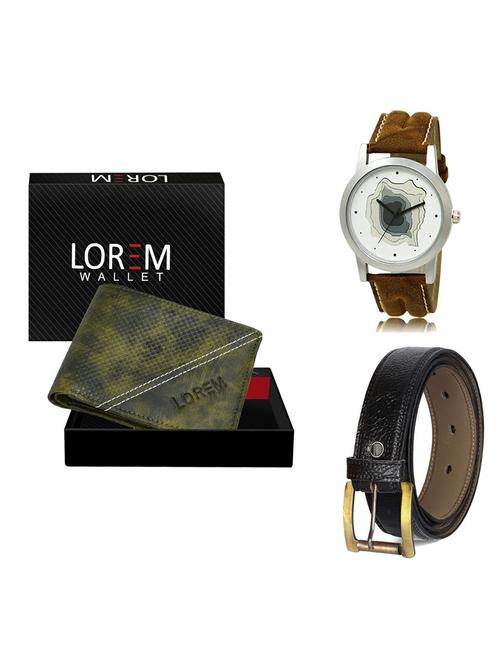 belt, wallet & watch gift combo - 19359794 - Very Small Image - 1