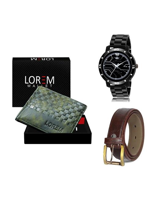 belt, wallet & watch gift combo - 19361427 - Very Small Image - 1