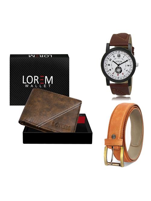 belt, wallet & watch gift combo - 19361542 - Very Small Image - 1