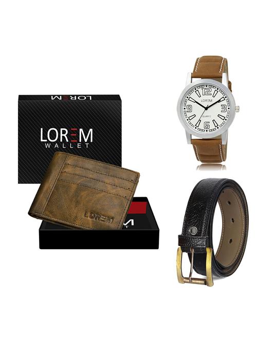 belt, wallet & watch gift combo - 19361909 - Very Small Image - 1