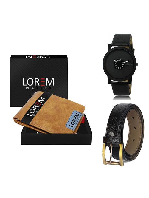 belt, wallet & watch gift combo - 19363235 - Very Small Image - 1