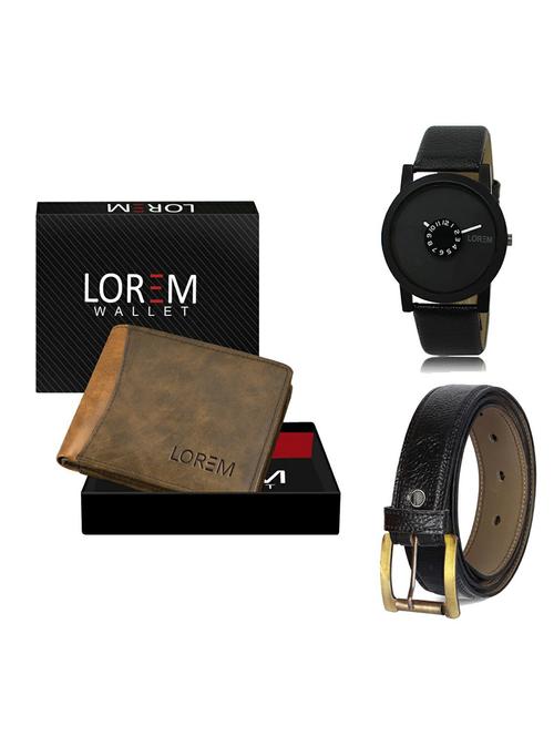 belt, wallet & watch gift combo - 19363280 - Very Small Image - 1