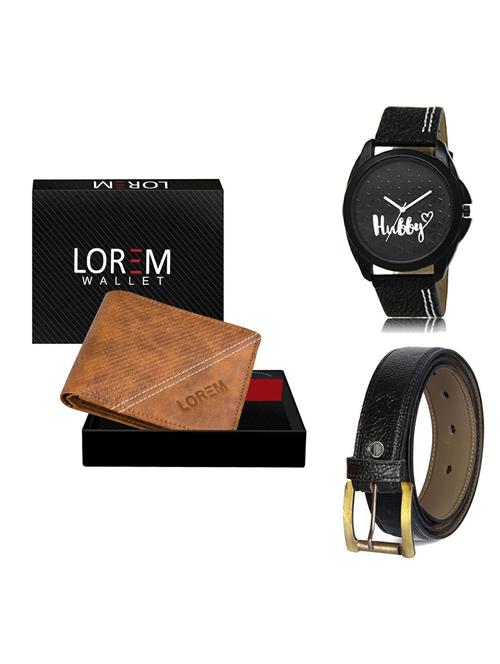 belt, wallet & watch gift combo - 19364116 - Very Small Image - 1