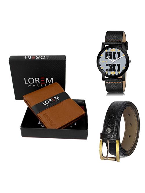 belt, wallet & watch gift combo - 19364628 - Very Small Image - 1