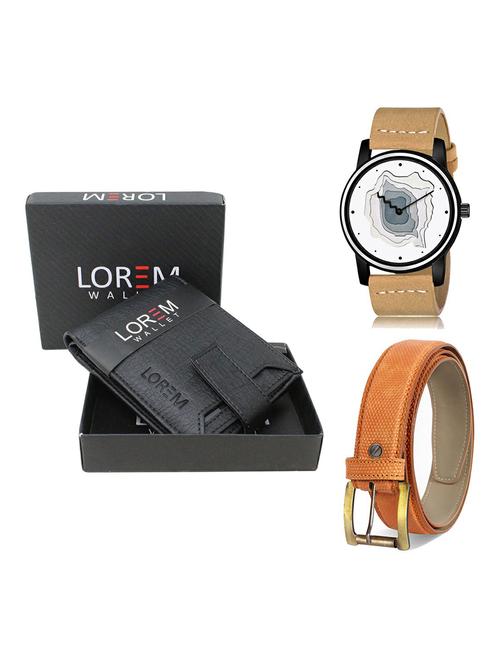 belt, wallet & watch gift combo - 19367210 - Very Small Image - 1