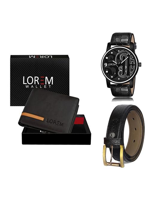 belt, wallet & watch gift combo - 19367586 - Very Small Image - 1