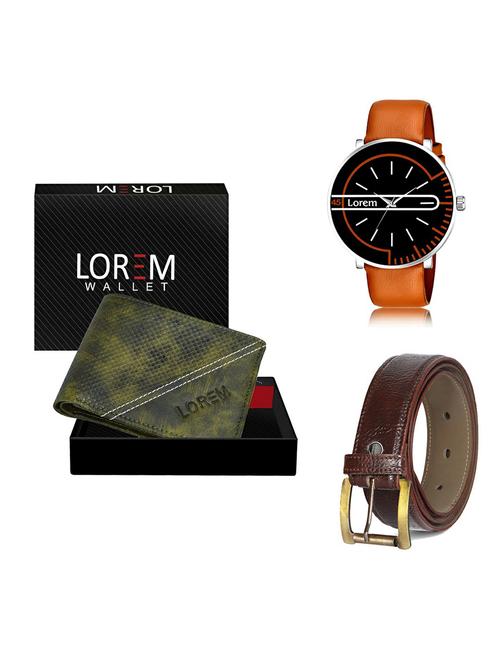 belt, wallet & watch gift combo - 19367695 - Very Small Image - 1