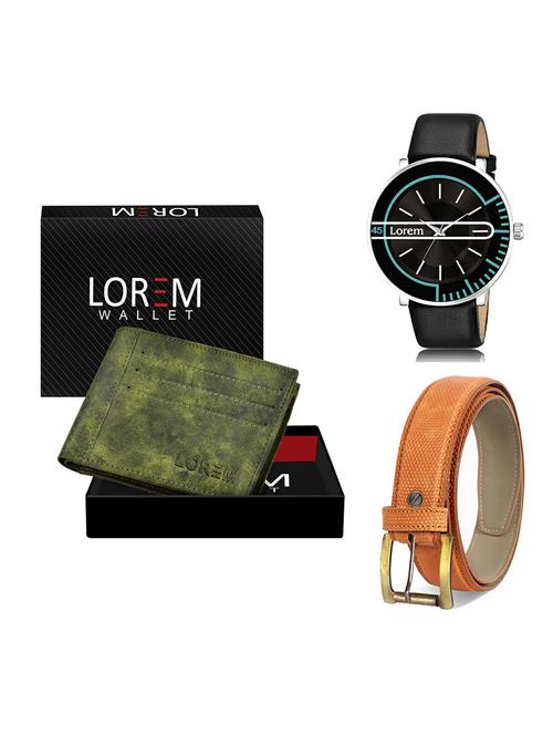 belt, wallet & watch gift combo - 19367777 - Very Small Image - 1