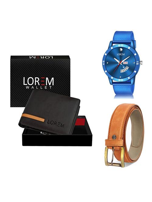 belt, wallet & watch gift combo - 19368125 - Very Small Image - 1