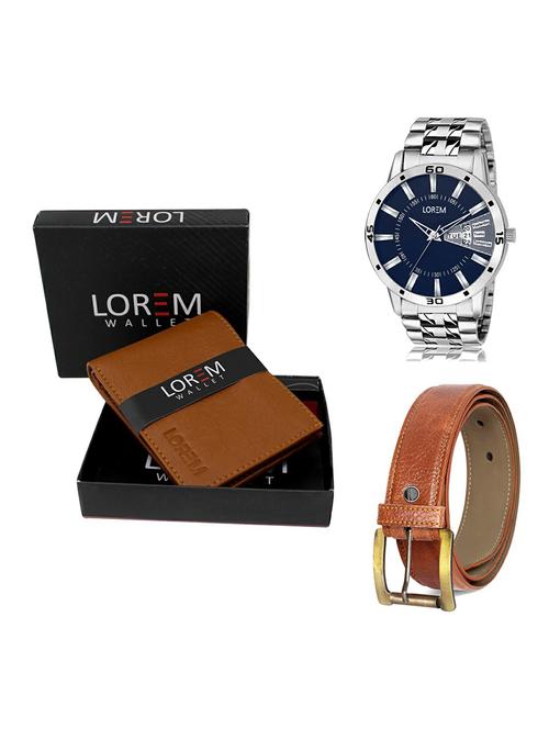 belt, wallet & watch gift combo - 19368588 - Very Small Image - 1