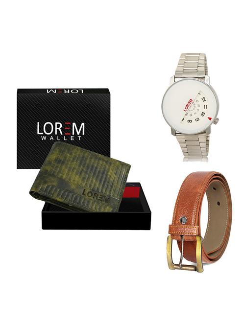 belt, wallet & watch gift combo - 19368795 - Very Small Image - 1