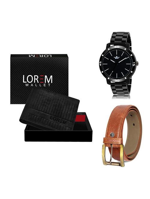 belt, wallet & watch gift combo - 19369021 - Very Small Image - 1
