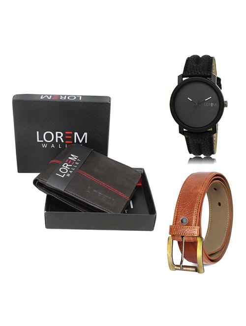 belt, wallet & watch gift combo - 19369492 - Very Small Image - 1