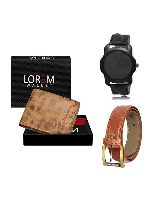 belt, wallet & watch gift combo - 19369551 - Very Small Image - 1