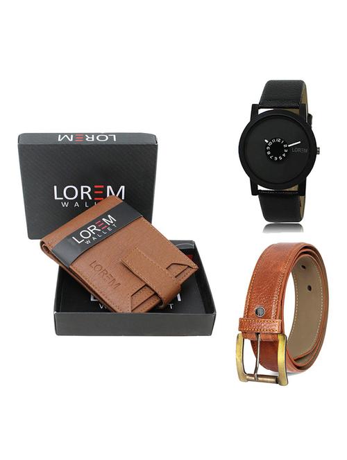 belt, wallet & watch gift combo - 19369675 - Very Small Image - 1