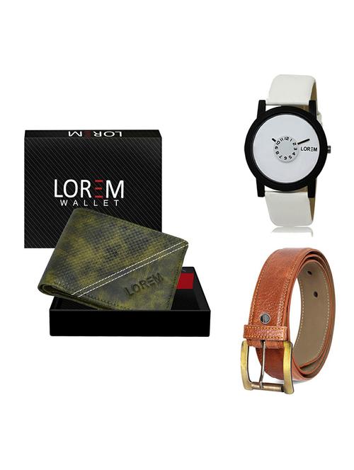 belt, wallet & watch gift combo - 19369744 - Very Small Image - 1
