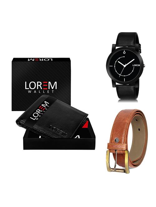 belt, wallet & watch gift combo - 19370220 - Very Small Image - 1