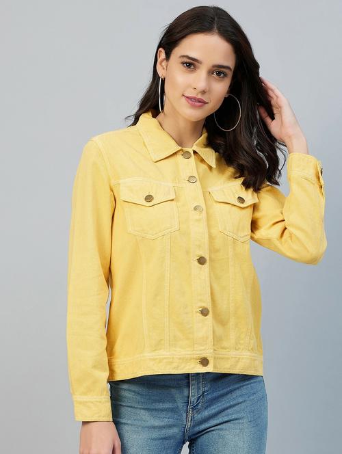 yellow solid jacket - 19371491 - Very Small Image - 1