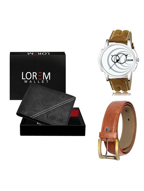 belt, wallet & watch gift combo - 19372236 - Very Small Image - 1