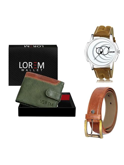 belt, wallet & watch gift combo - 19372247 - Very Small Image - 1