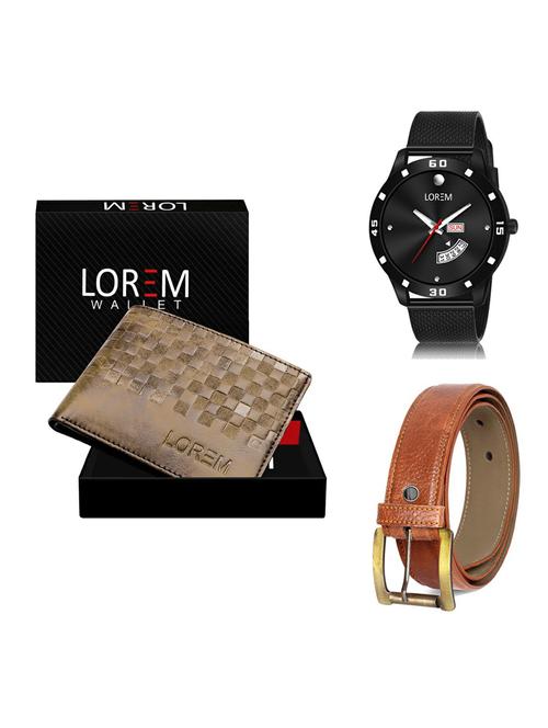 belt, wallet & watch gift combo - 19372687 - Very Small Image - 1