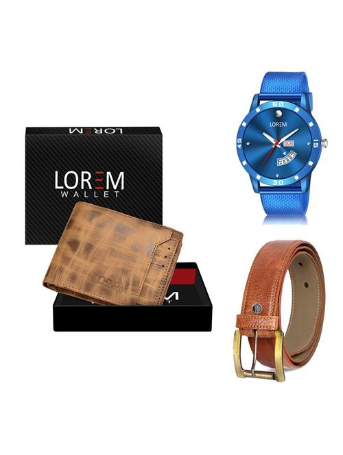 belt, wallet & watch gift combo - 19372717 - Very Small Image - 1