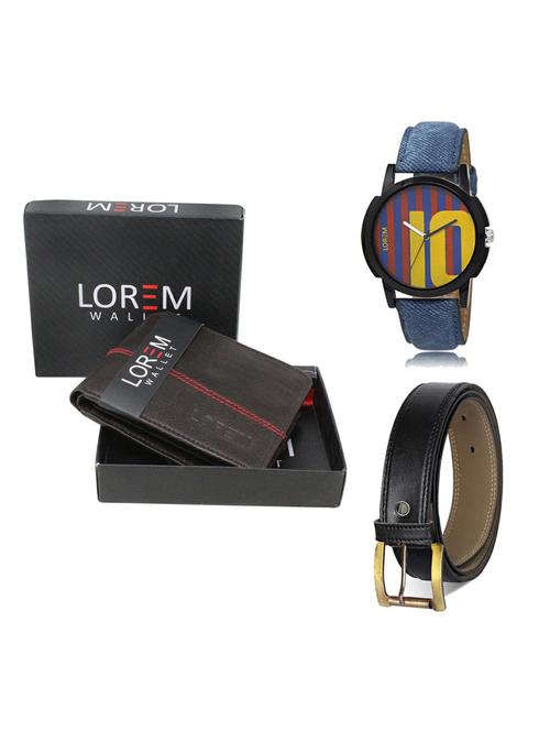 belt, wallet & watch gift combo - 19373468 - Very Small Image - 1