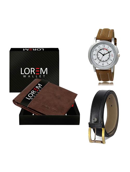 belt, wallet & watch gift combo - 19373923 - Very Small Image - 1