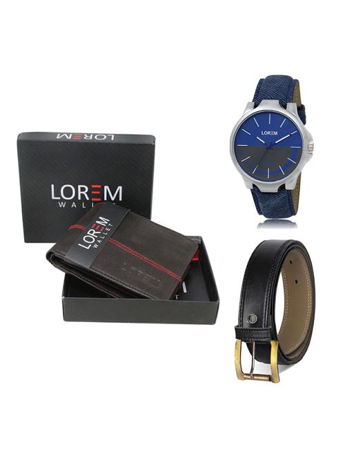 belt, wallet & watch gift combo - 19374233 - Very Small Image - 1
