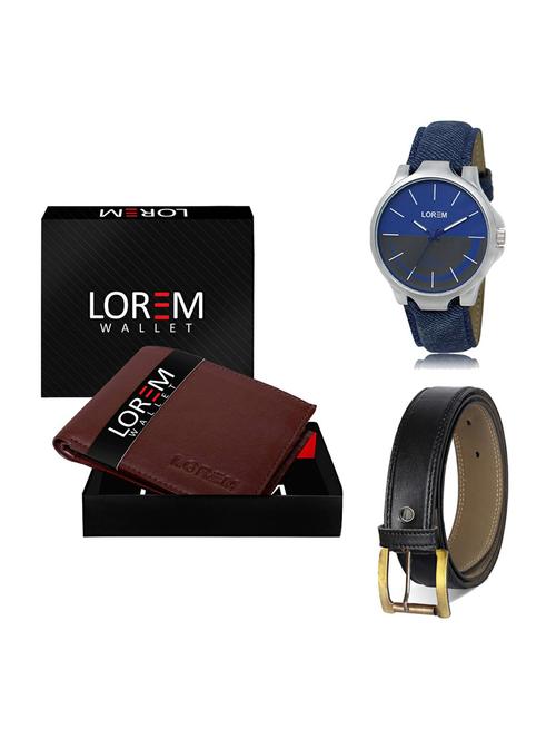 belt, wallet & watch gift combo - 19374240 - Very Small Image - 1