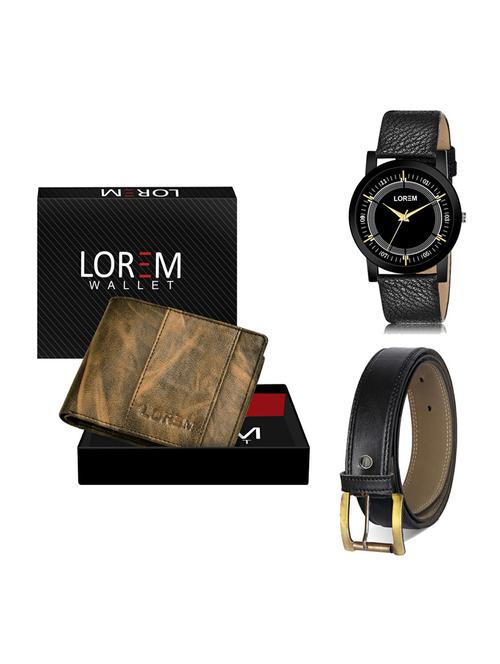 belt, wallet & watch gift combo - 19374786 - Very Small Image - 1