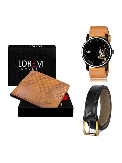 belt, wallet & watch gift combo - 19375658 - Very Small Image - 1