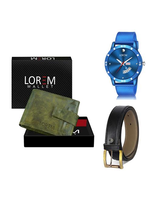 belt, wallet & watch gift combo - 19375868 - Very Small Image - 1