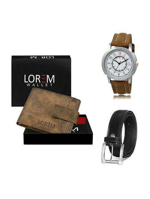 belt, wallet & watch gift combo - 19377084 - Very Small Image - 1