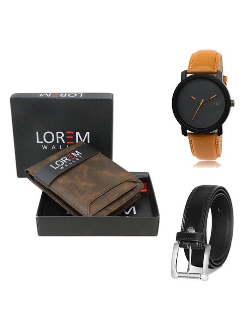 belt, wallet & watch gift combo - 19377201 - Very Small Image - 1