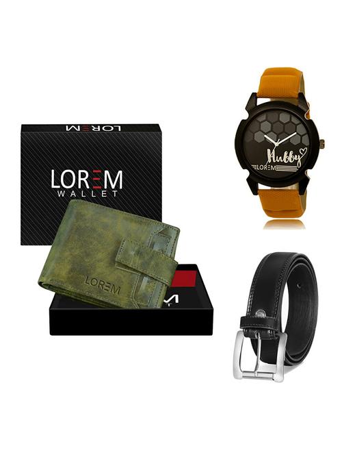 belt, wallet & watch gift combo - 19377758 - Very Small Image - 1