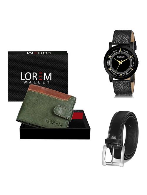 belt, wallet & watch gift combo - 19377962 - Very Small Image - 1