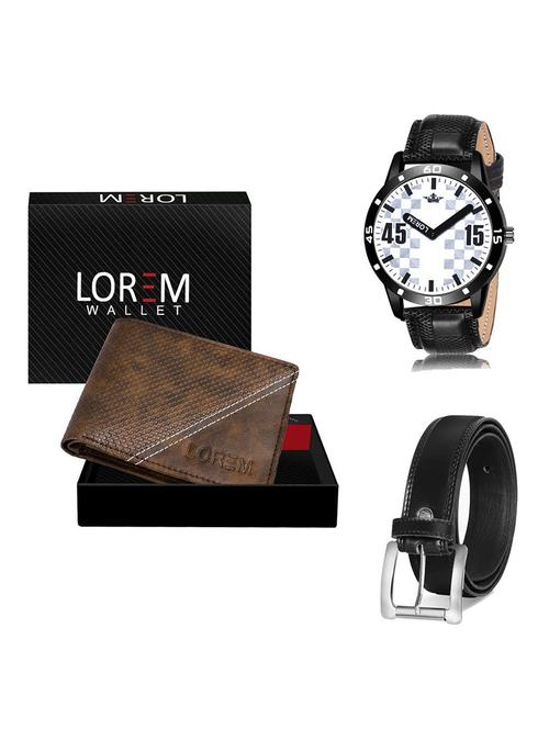 belt, wallet & watch gift combo - 19378308 - Very Small Image - 1