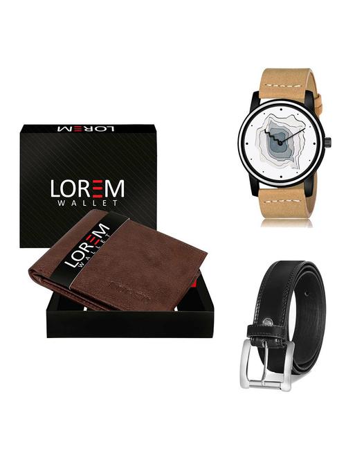 belt, wallet & watch gift combo - 19378738 - Very Small Image - 1
