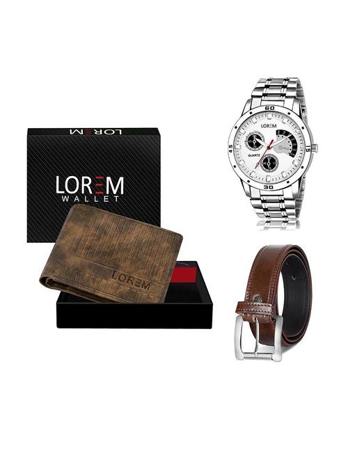 belt, wallet & watch gift combo - 19379474 - Very Small Image - 1