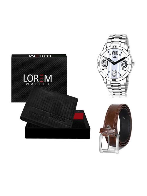 belt, wallet & watch gift combo - 19379882 - Very Small Image - 1