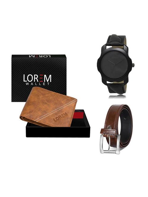 belt, wallet & watch gift combo - 19380469 - Very Small Image - 1
