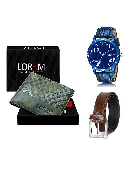 belt, wallet & watch gift combo - 19381509 - Very Small Image - 1
