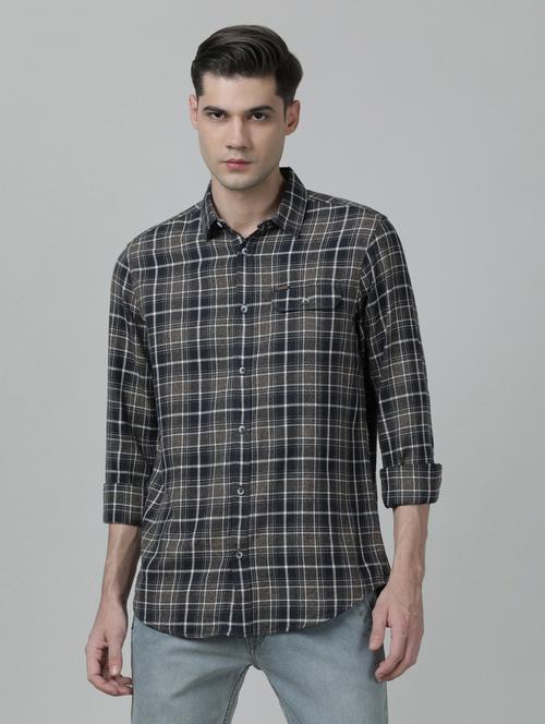 cotton checks casual shirts - 19382872 - Very Small Image - 1