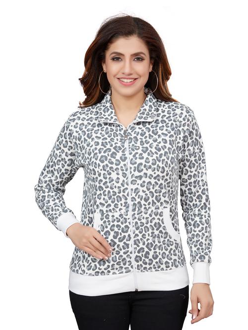 long sleeve printed regular jacket - 19383025 - Very Small Image - 1