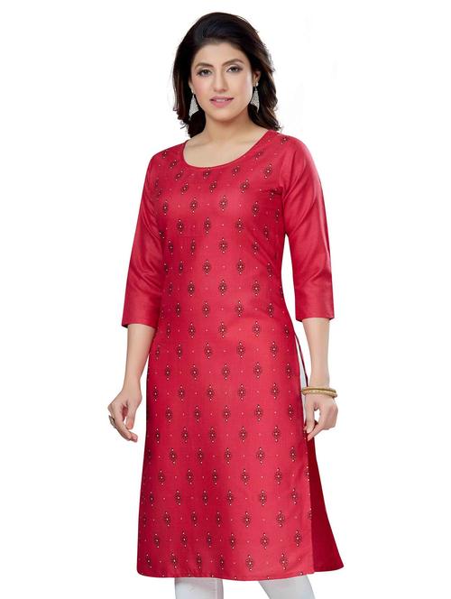 women's straight kurta - 19383047 - Very Small Image - 1