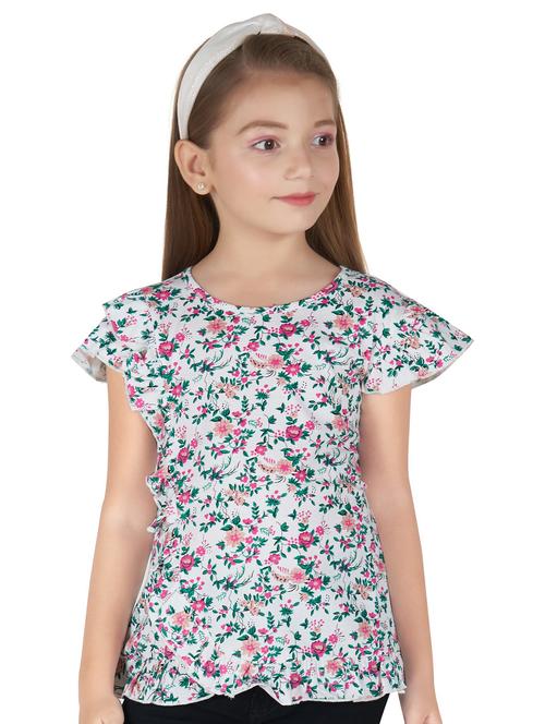 white printed regular top - 19383061 - Very Small Image - 1