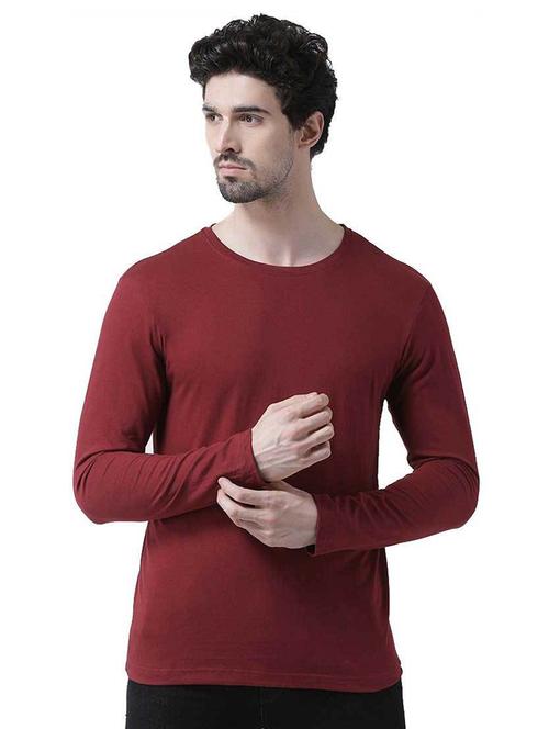 Men Solid Long Sleeve T-shirt - 19385642 - Very Small Image - 1